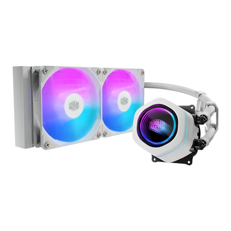 Cooler master masterliquid core nex 240 chłodzenie wodą białą (biały, argb)