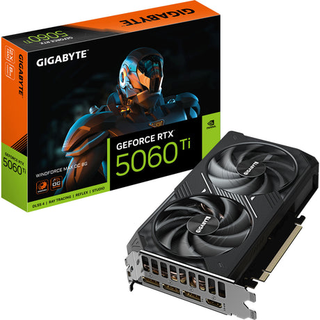 Karta graficzna Gigabyte Geforce RTX 5060 Ti Windforce Max OC 8G (DLSS 4, 3x Display Port, 1x HDMI 2.1)