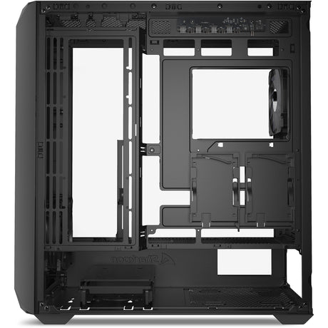 Obudowa midi tower Sharkoon ak2 rgb (czarna | 2x usb-a | 1x usb-c | rgb | szkło hartowane)
