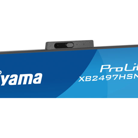 Monitor Iiyama prolite xb2497hsnh-b1 23.8 (czarny, hdmi, displayport, lan, audio, usb-c, kamerka internetowa)