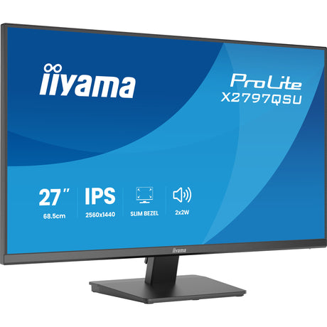 Monitor Iiyama prolite x2797qsu-b1 27 (czarny (matowy), HDMI, Display Port, 2x USB-A, 2x USB-C)