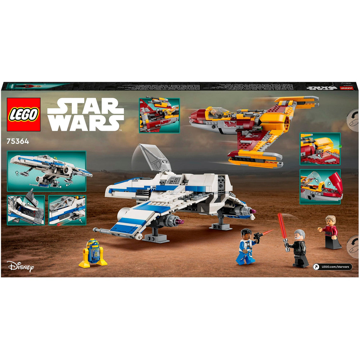 Lego star wars - nowa republika e-wing kontra myśliwiec Shin Hati's Starfighter (75364)