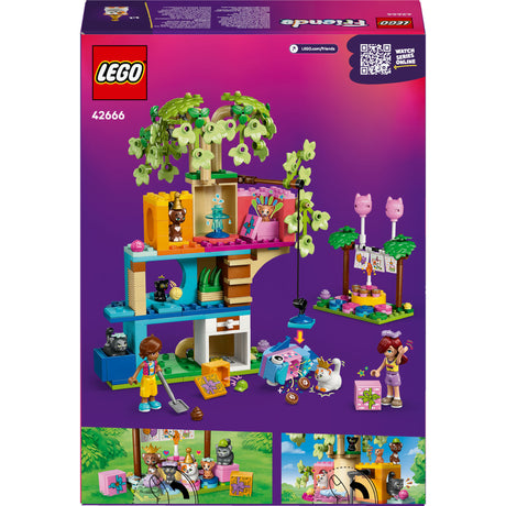 LEGO Friends 42666 Przyjęcie urodzinowe kota i domek na drzewie