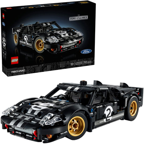 LEGO Technik 42223 Samochód wyścigowy Ford GT40 mkii z 1966 roku