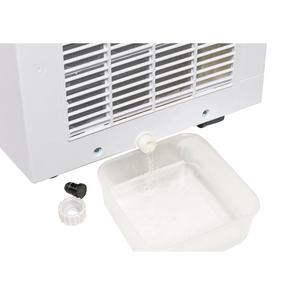 Mobilny klimatyzator Bestron aac9000 (biały, moc chłodnicza 2,6 kW | z płynem chłodzącym niezawierającym freonu | 9000 btu h)