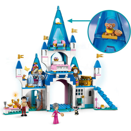Lego Disney Princess - Zamek Kopciuszka i zabawka konstrukcyjna przystojnego księcia (43206)