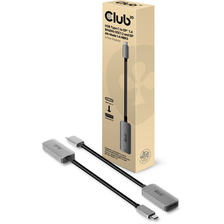 Aktywny adapter Club 3D USB Type C – DP1.4 (szary)