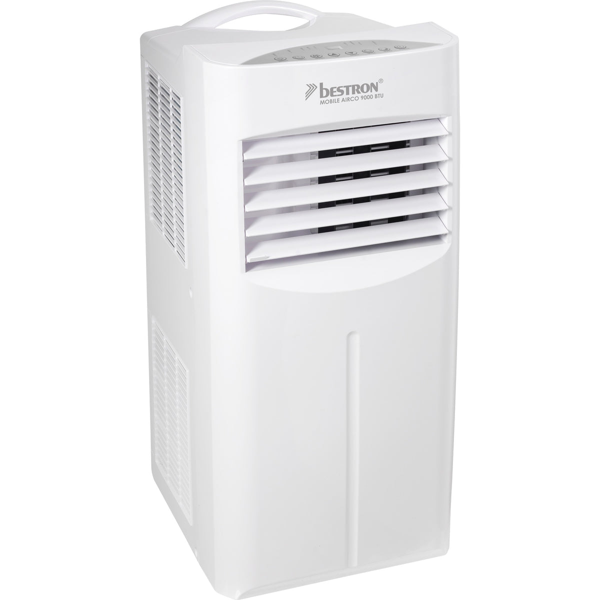 Mobilny klimatyzator Bestron aac9000 (biały, moc chłodnicza 2,6 kW | z płynem chłodzącym niezawierającym freonu | 9000 btu h)