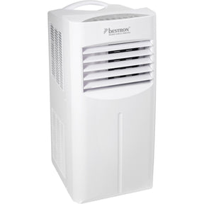 Mobilny klimatyzator Bestron aac9000 (biały, moc chłodnicza 2,6 kW | z płynem chłodzącym niezawierającym freonu | 9000 btu h)