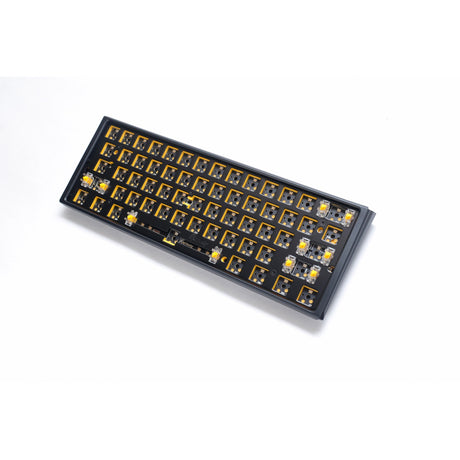 Ducky one 3 mini ansi układ barebone klawiatura mechaniczna rgb (czarna, układ us (qwerty), 60%, diody rgb, hot swap, barebone)