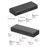 Icy box ib-dk7401-cu31 Stacja dokująca 17 w 1 (czarna)
