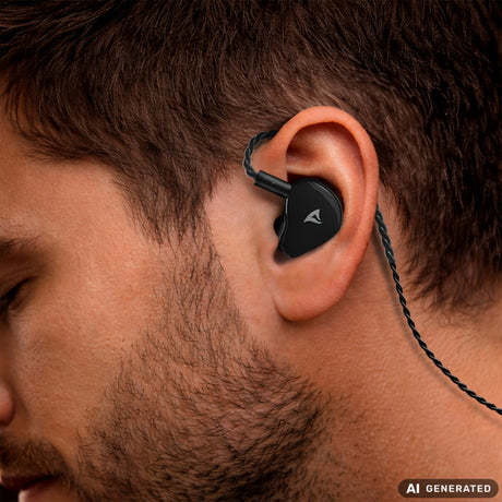 Sharkoon stealthbite iem in-ear oortjes (zwart, pc, usb-a, usb-c, 3,5 mm)