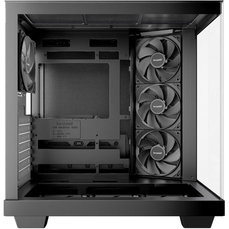 Bądź cicho! podstawa świetlna 500 obudowa midi tower (czarna | 2x USB-A | 1x USB-C | RGB | okienko)