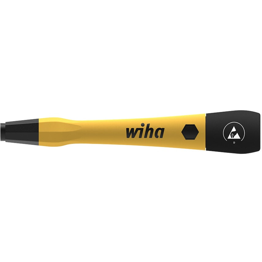 Uchwyt wkrętaka Wiha magnetyczny ESD (żółty czarny, do mikro bitów 4 mm)