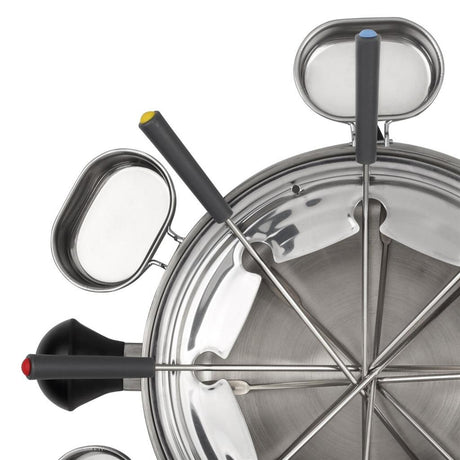 Fondue Tristar fo-1100 (stal nierdzewna, 8 osób, 1300 w, odpowiednie do oleju, czekolady i sera)