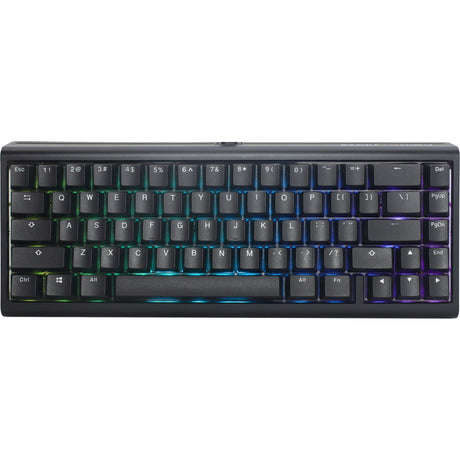 Ducky rzutowany Tinker 65 z qmk przez klawiaturę mechaniczną RGB (czarny, układ amerykański (qwerty), wiśniowy mx brązowy, 65%, diody led rgb, podwójny strzał pbt, możliwość wymiany podczas pracy, mocowanie uszczelki)