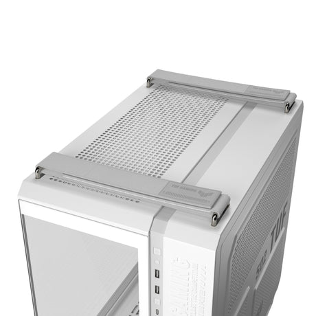 Obudowa midi tower Asus tuf gaming gt502 horyzoncie argb (biała | 3x usb-a | 1x usb-c | szkło hartowane)