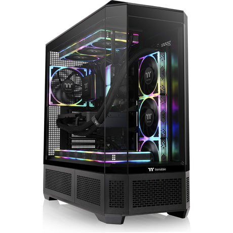 Obudowa Thermaltake View 600 tg typu big tower (czarna | 2x USB-A | 1x USB-C | szkło hartowane)