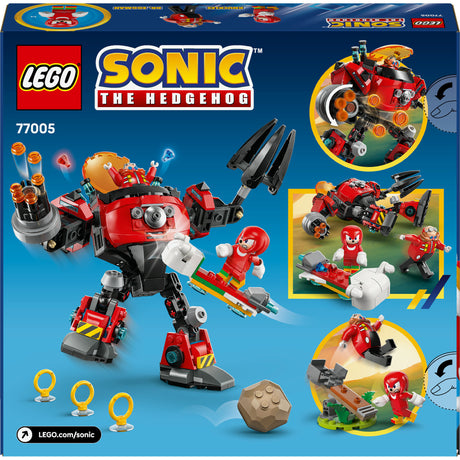Lego® Sonic the Hedgehog™ Knuckles kontra Doktor Eggman Mech kruszący jajka — 77005