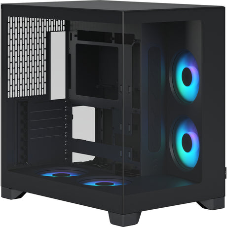 Obudowa Midi Tower Fractal Design Pop 2 Vision RGB (czarna | 1x USB-A | 1x USB-C | rgb | szkło hartowane)