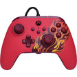 Kontroler Powera Advantage z kablem do serii Xbox x|s - red fire (czerwony, xbox series x|s, xbox one, PC)