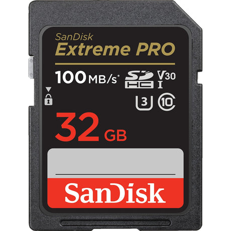 Karta pamięci Sandisk Extreme Pro SDHC 32 GB (czarna, UHS-I, Class 10, U3, V30)