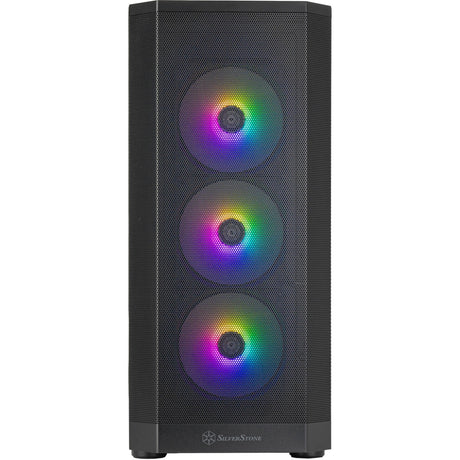 Obudowa Silverstone Fara 514x Midi Tower (czarna | 2x USB-A | 1x USB-C | RGB | szkło hartowane)