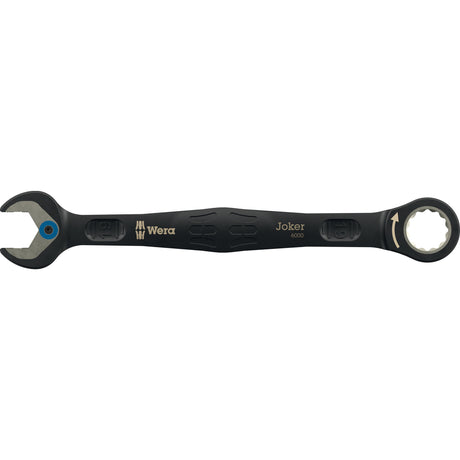 Wera 6000 joker black edycja 11 zestaw 1 zestaw kluczy płasko-oczkowych z grzechotką, 11-częściowy klucz (czarny)