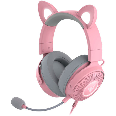 Nauszny zestaw słuchawkowy do gier Razer Kraken Kitty V2 Pro RGB (różowy)