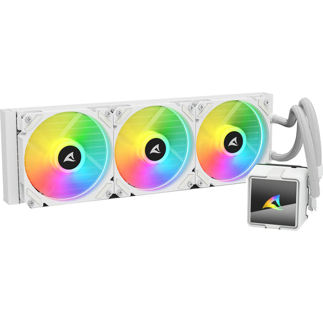 Chłodzenie wodne Sharkoon s60 argb (białe, 4-pinowe pwm)