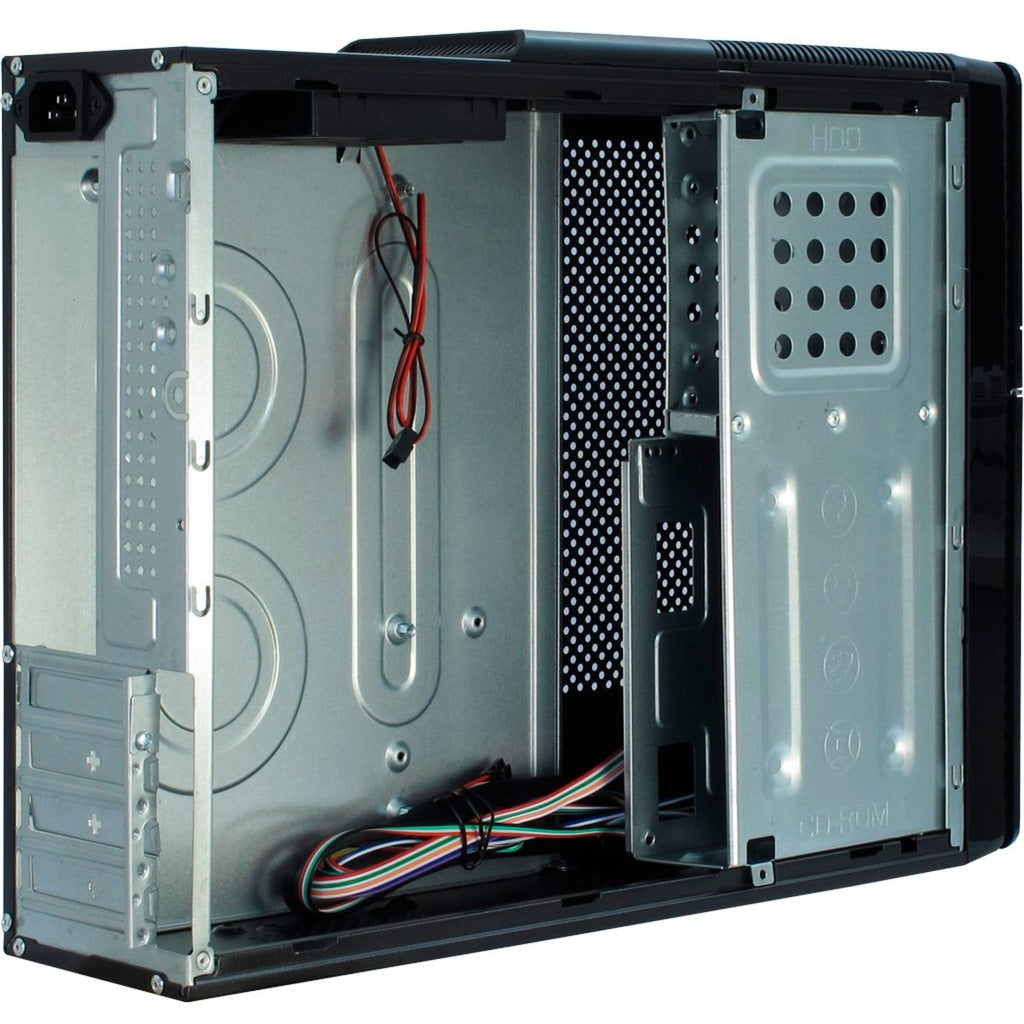 Obudowa mini tower Inter-tech it-607 (czarna | 2x USB-A)