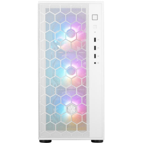 Obudowa midi tower Silverstone fara r1 pro v2 (biała | 3x USB-A | szkło hartowane)