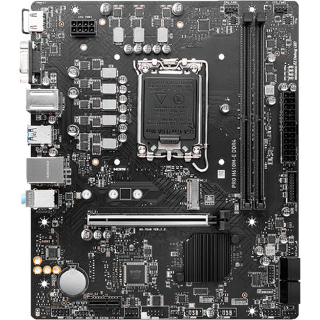 Płyta główna MSI Pro H610M-E DDR4 Socket 1700 (czarna, GB-LAN, dźwięk, µATX)