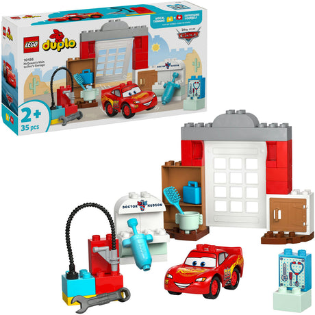 Lego Duplo Disney i Pixar Cars McQueens Wizyta w garażu dokumentów - 10456