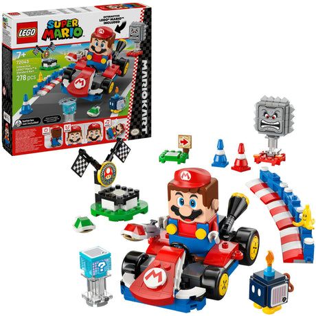 Lego® Super Mario™: Mario Kart™ — Interaktywny® Mario™ i standardowy gokart — 72043
