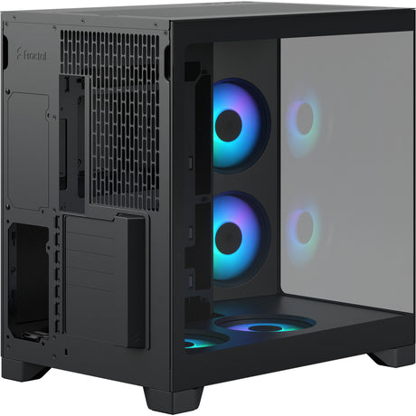 Obudowa Midi Tower Fractal Design Pop 2 Vision RGB (czarna | 1x USB-A | 1x USB-C | rgb | szkło hartowane)