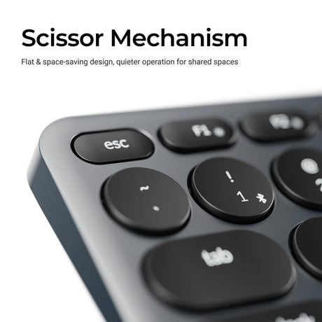 Klawiatura Keychron b5 pro-k8 (biała, układ US (QWERTY), przełączniki nożycowe, 100%, nakładki na klawisze ABS, 2,4 GHz Bluetooth USB)