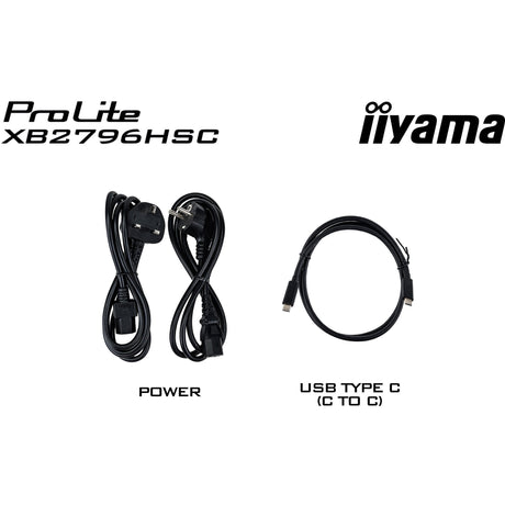 Monitor Iiyama prolite xb2796hsc-b1 27 (czarny (matowy), 144 Hz, HDMI, USB-C, audio)