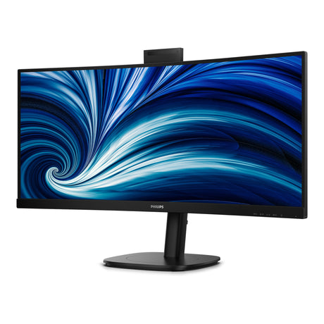 Philips 34b2u3600ch 34 curved ultrawide monitor (zwart, 1x displayport, 2x hdmi, 1x usb-c, 3x usb-a, 1x rj-45, 120 hz)