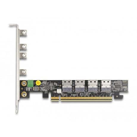 Delock karta pci express x16 do 4 x wewnętrzna karta sieciowa sff-8654 4i nvme