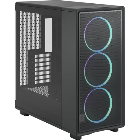 Fractal design epoch xl tg rgb obudowa midi tower (czarna | 2x usb-a | 1x usb-c | rgb | szkło hartowane)