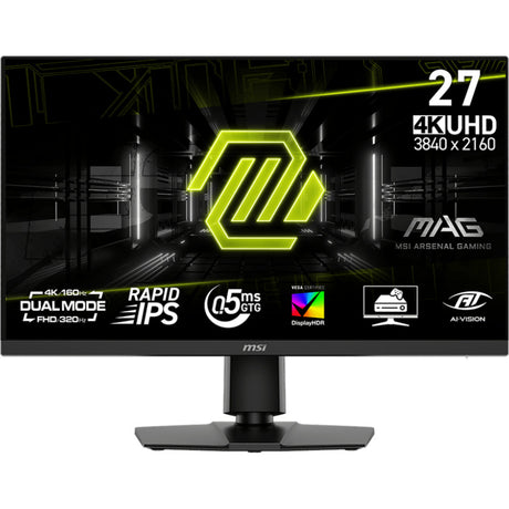 Monitor do gier Msi mag 272urdf e16 27 4k uhd (czarny, 2x hdmi, display port, 2x usb-a, usb-b, 160 hz 320 hz)