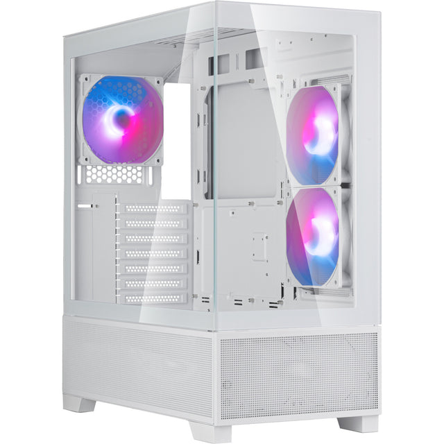 Obudowa mini tower Silverstone lucid 05 (biała | 2x USB-A | 1x USB-C | RGB | szkło hartowane)