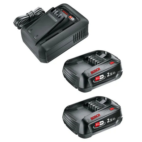 Zestaw startowy Gardena p4a qc al18v 44 + 2x 2,5 ah | szybka ładowarka i zestaw akumulatorów (czarny, 14914-20 | szybka ładowarka al18v-44 | 2x akumulator pba 18v 2,5 ah soc)