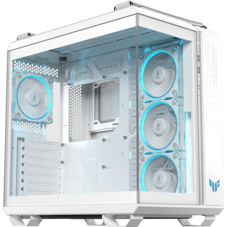 Obudowa midi tower Asus tuf gaming gt502 horyzoncie argb (biała | 3x usb-a | 1x usb-c | szkło hartowane)