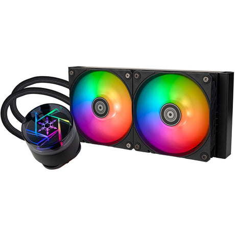 Chłodzenie wodne Silverstone Novapeak 240 Arb (czarne, 4-pinowe PWM)