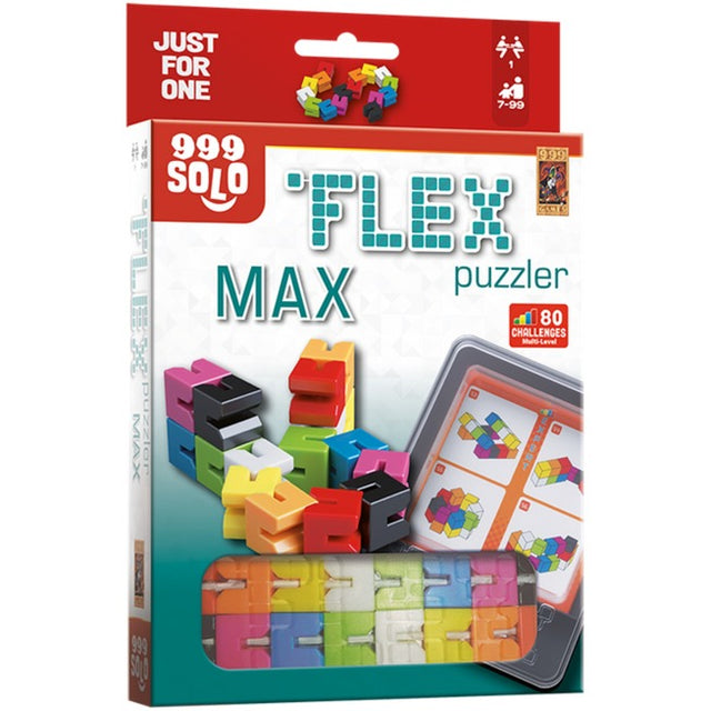 999 gier 999 gier Flex Puzzler Max Thinking Game (holenderski, 1 gracz, od 7 lat, 80 zadań)