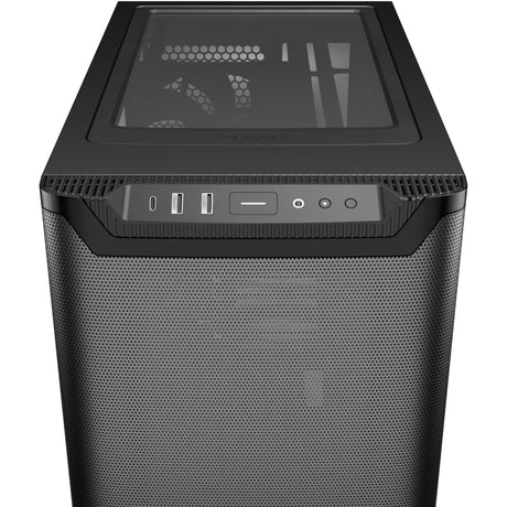 Bądź cicho! Obudowa Midi Tower z okienkiem pure base 501 (czarna | 2x USB-A | 1x USB-C | szkło hartowane)
