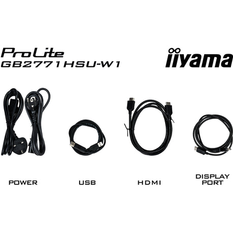 Monitor do gier Iiyama G-Master Red Eagle GB2771HSU-W1 27 (biały (matowy), 2x HDMI, Display Port, USB-A, USB-C, 240 Hz)
