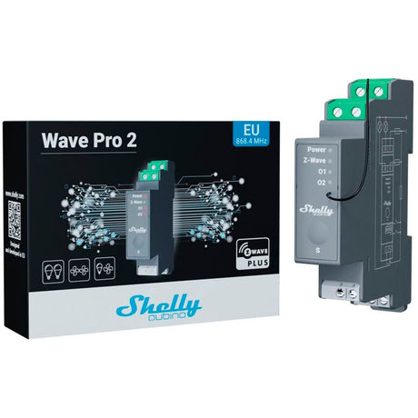 Przekaźnik Shelly Qubino Wave Pro 2 (szary)